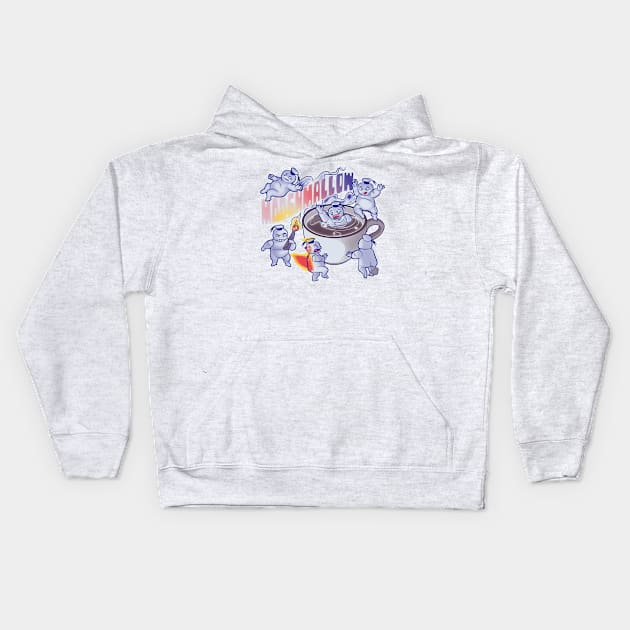 marshmallow chaos Kids Hoodie by sambukino